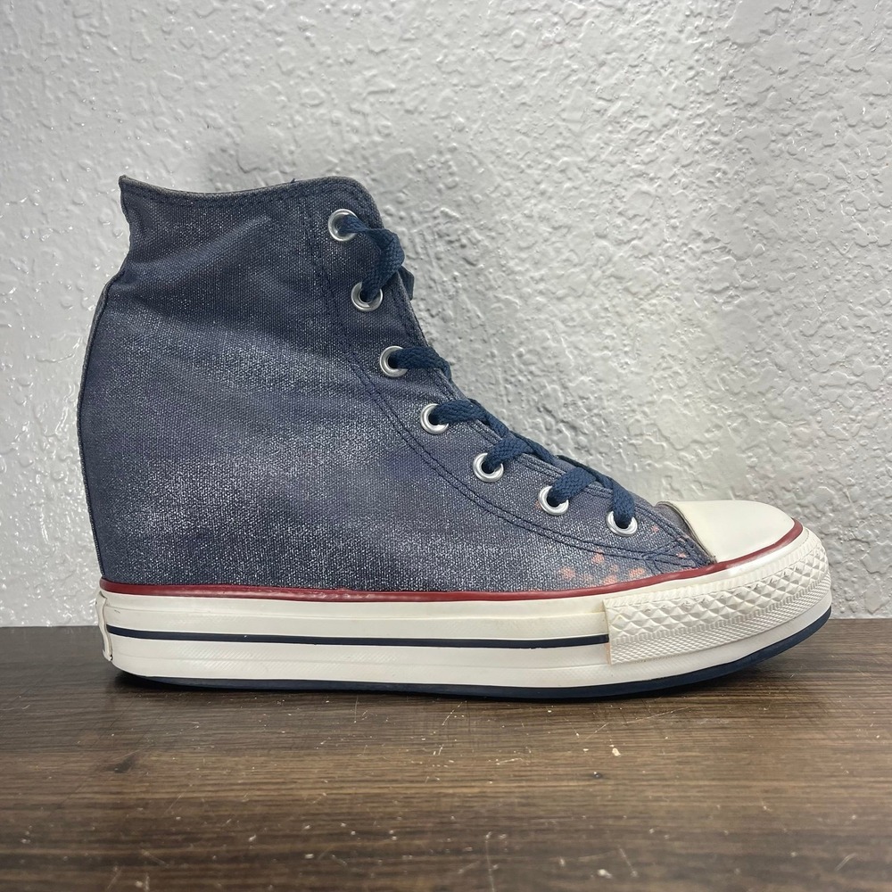 Converse Chuck Taylor All Star Hidden Wedge Blue Women's Shoes - Women's Size 10